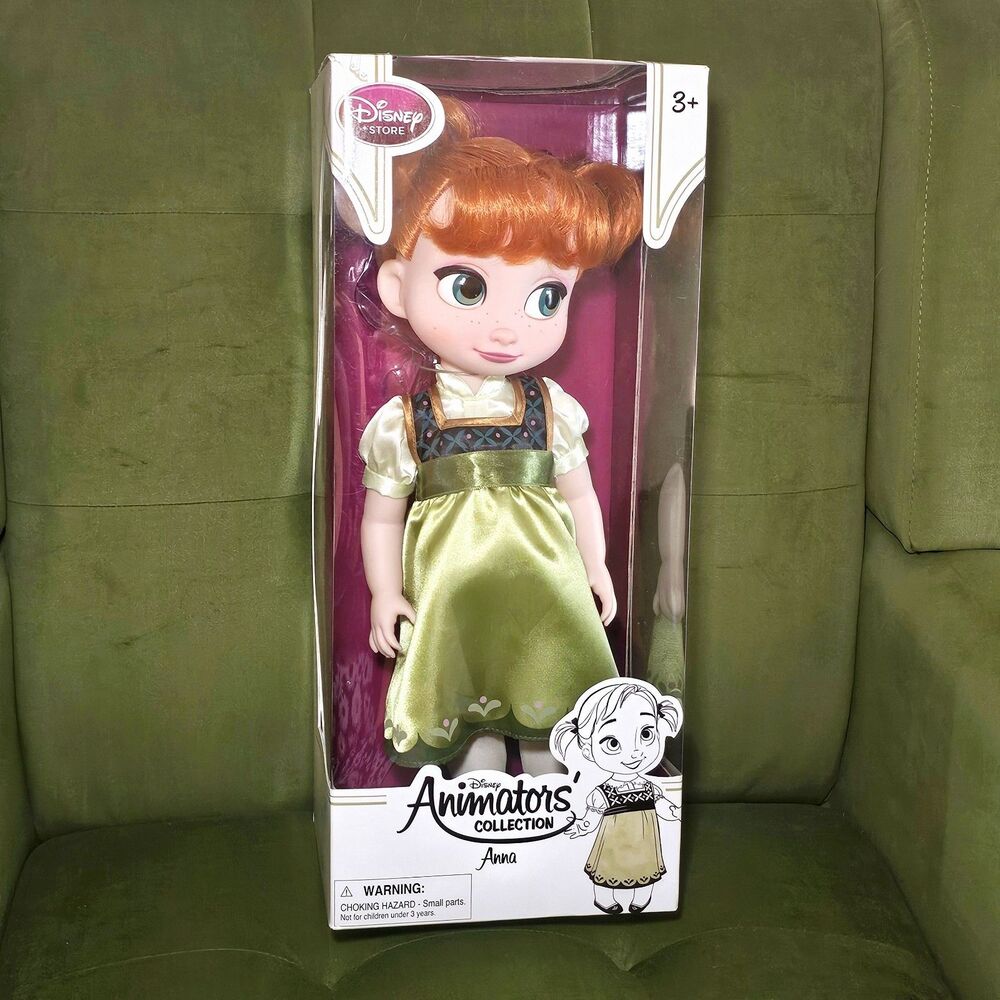 Disney Store Animators Collection 16" ANNA Frozen Toddler Doll Open Box Unplayed